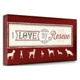 thumbnail image 2 of Tangletown Fine Art I Love My Rescue by Jennifer Pugh Poster Frame - 16 x 36 x 1.5 in., 2 of 2