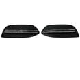 thumbnail image 1 of Front Bumper Grille Fog Light Cover & Chrome Trims for Mercedes- C Class W205 C180 C200 C250 2058851223 2058851123,2 x Bumper Grille 4 x Chrome Trims,black & silver, 1 of 5