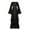 Black, variant on FRSASU Plus Size Dress Clearance Women Plus Size Solid C Long Sleeve Bandage Long Party Dress