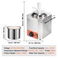 thumbnail image 3 of KFFKFF Electric Cheese Warmer with Plastic Pump, 2.3 Qt Capacity, Temperature Control from 86-230℉, Ideal for Nacho Cheese, Hot Fudge, and Caramel, 3 of 9