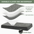 thumbnail image 5 of PayUSD Dog Bed for Large Dogs Dogs, Big Orthopedic Dog Beds with Removable Washable Cover & Waterproof Lined, Egg Crate Foam Pet Bed Mats Suitable for Dogs Up to 65 lbs ( Dark Gery, 36"X27"X3"), 5 of 9
