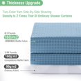 thumbnail image 2 of Cortina de Ducha para baño con 12 Ganchos, Cortina de Ducha de Tela Waffle, Cortina de baño Resistente para habitación húmeda, bañera y Ducha, Impermeable, Duradero (azul), 2 of 4