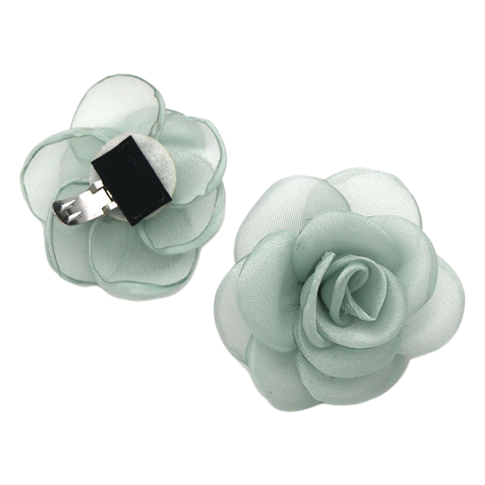 Mint Green Flower shoe clips – maidenlaneboutique