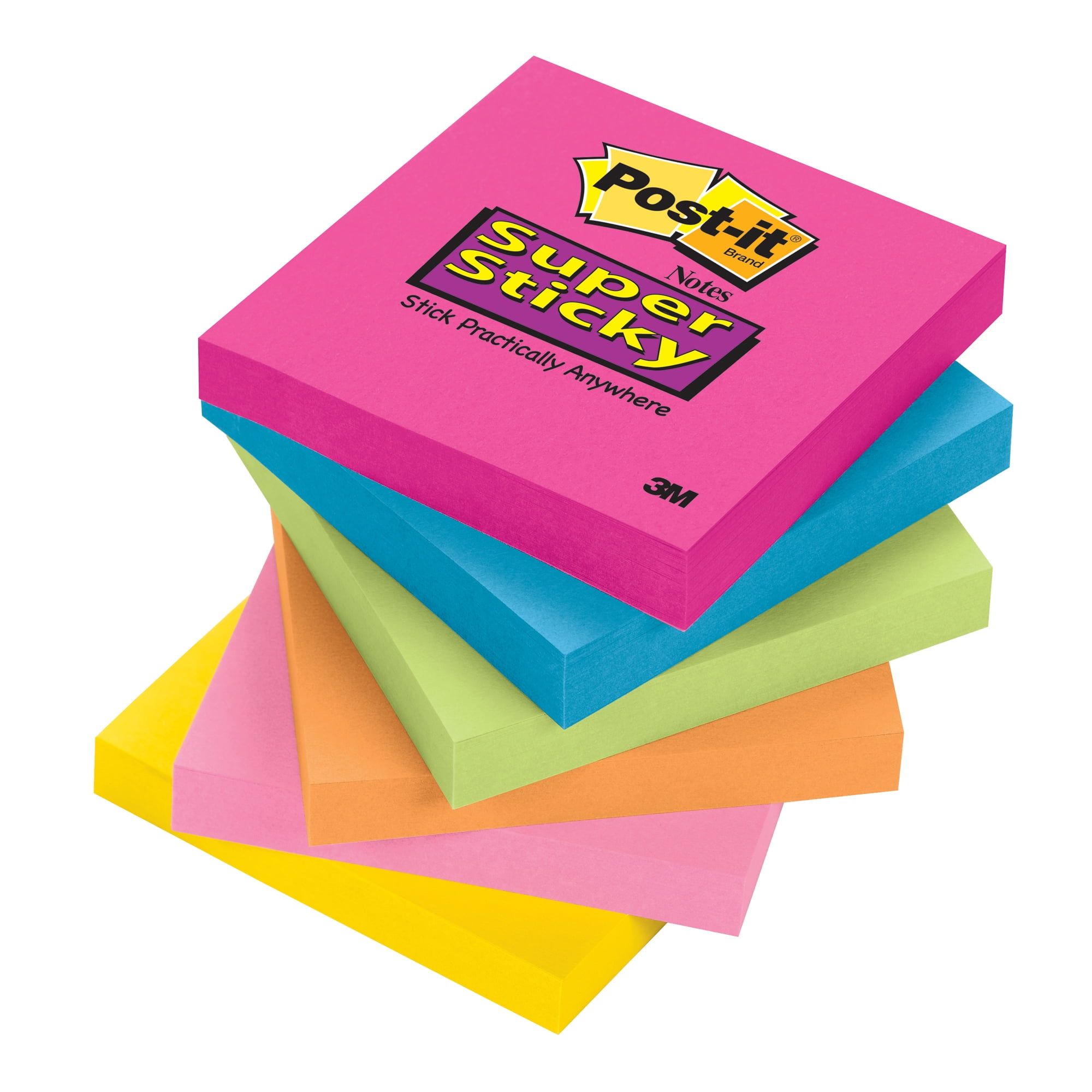 Post It Super Sticky Notes Display 96 Pkg Walmart Com