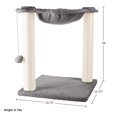 thumbnail image 2 of Hamaca para Gatos con Postes para Rascar PETMAKER Gris, 2 of 6