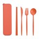 thumbnail image 2 of Teissuly Wheats Straw Knife, Fork And Spoon Three-piece Set, Camping Out Convenient Tableware Set, Children's Tableware Gifts Teissuly WER202312146760, 2 of 6