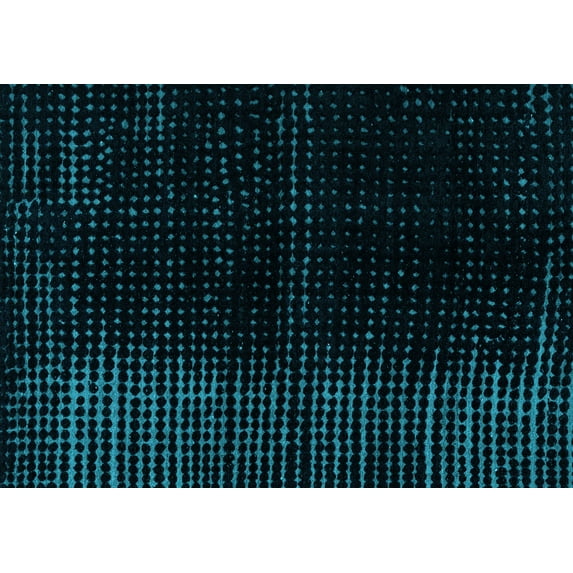 Ahgly Company Indoor Rectangle Abstract Light Blue Modern Area Rugs, 4' x 6'