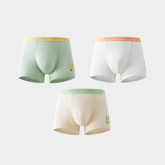 Boys Underwear, 3 Pack Toddler Kids Boxer Shorts Soft Cotton Dinosaur Boys Underpants 5-14 Years White 7-8 Years