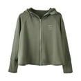 thumbnail image 2 of TMOYZQ Kids Zip Up Sun Hoodie UPF50+ Lightweight Sun Protection Jacket for Girls Boys Athletic Tops with Thumbholes 2-11 Years, 2 of 3