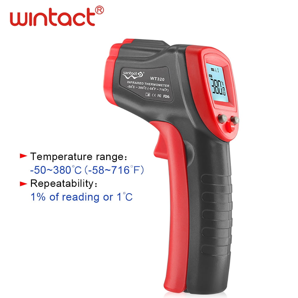 WT320 infrared thermometer detector high-precision industrial thermometer kitchen handheld oil temperature gun