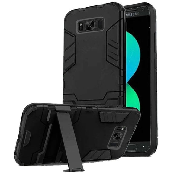 GSA Armor Hybrid Case Kickstand For Samsung Galaxy S8 Plus Black