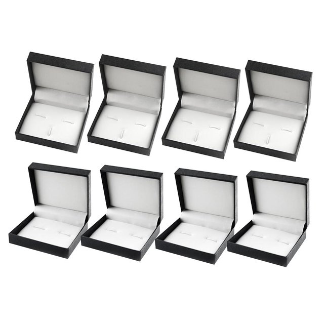 8 Piezas Cufflinks Tie Clip Storage Para Empleados, Celebraciones De , Regalos Empresariales, De Apertura Fernando Almacenamiento de pasadores de corbata para gemelos