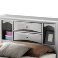 thumbnail image 2 of Silver Champagne Twin Storage Bed - Chic And Furniture Built-in To Keep Bedroom Organized 49" H X 43" W 87" D Modern Elegant Look Your In Size, 2 of 3