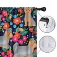 thumbnail image 4 of Blackout Kids Curtains,Yorkie Dog and Flower Florals Childrens Insulated Curtains Set Of 2,Bedroom Essentials,Toddler Room Decor 42x84in(106x213cm), 4 of 4
