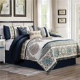 thumbnail image 1 of Elight Home 21373K-King size Brentley Embroideried 7 Piece Comforter Set, King Size, 1 of 1