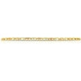 thumbnail image 4 of Floreo 10k Tri-Color Gold 2.5mm Valentino Link Chain Bracelet or Anklet, 4 of 5