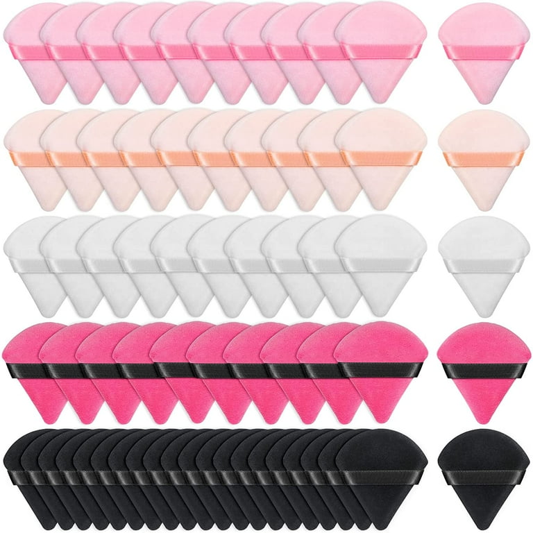 60pcs powder puffs for face powder Triangle Powder Puff for
