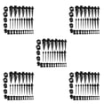 thumbnail image 3 of Thinsony 36 Pieces Ear Gauges Stretching Kit Expanders Plugs 14G-00G Black 36 Pcs 5Set, 3 of 6