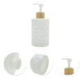 thumbnail image 5 of Unique Bargains 1 Pc Round Bottom Diamond Pattern Soap Dispenser 11.16oz White, 5 of 6