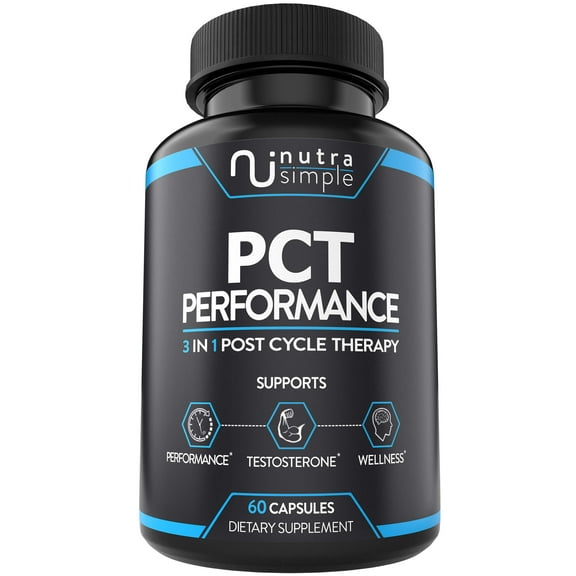 Nutra Simple PCT Supplement 3-in-1 Post Cycle Support & Estrogen Blocker - Made in USA - 60 Capsules