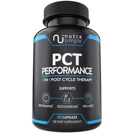 Nutra Simple PCT Supplement 3-in-1 Post Cycle Support & Estrogen Blocker - Made in USA - 60 Capsules