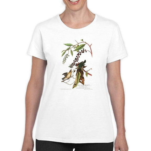 Worm-Eating Warbler. T-Shirt Women -John James Audubon Designs, Female 5X-Large