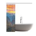 thumbnail image 3 of ARTJIA North Carolina Blue Ridge Parkway Mountains Shower Curtain, Sunset Scene Polyester Fabric Shower Curtain Bathroom Sets with Hooks 60x72 Inches, 3 of 3