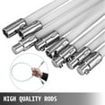 thumbnail image 3 of VEVOR Chimney Sweeping Brush Rotary Chimney Brush 315inch Chimney Brush Rod Kit 8 Rods with Nylon Flexible Rods (8 Rods), 3 of 9