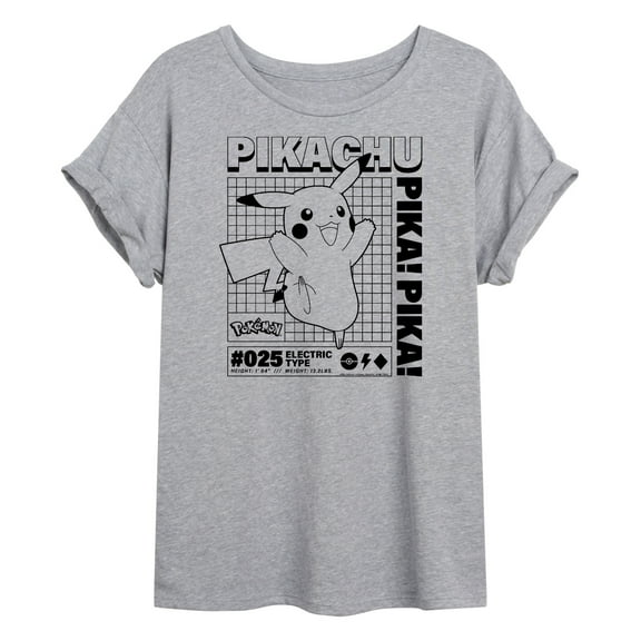 Pokémon - Pikachu Info Chart - Juniors Ideal Flowy Muscle T-Shirt