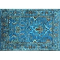 thumbnail image 1 of Ahgly Company Indoor Rectangle Oriental Light Blue Industrial Area Rugs, 4' x 6', 1 of 4
