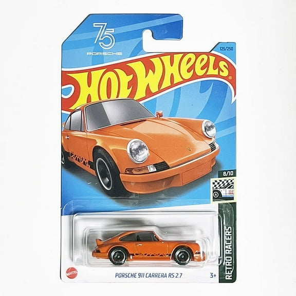 Hot Wheels 2023 Porsche 911 Carrera RS 2.7 (Orange) Retro Racers