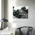 thumbnail image 4 of Chilfamy  Farmhouse Rustic Barn Wall Decor Country Vintage Pickup Old Truck Canvas Prints Framed Winding Road Rural Scene Painting Decoration for Living Room Office 20x16in, 4 of 6