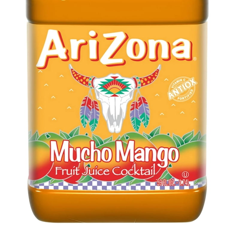 AriZona Mucho Mango Fruit Juice Cocktail, 59fl oz - Vitamin C Fortified, No Artificial Flavor/Color, 100% Natural - Walmart.com AriZona Mucho Mango Fruit Juice Cocktail, 59fl oz - Vitamin C Fortified, No Artificial Flavor/Color, 100% Natural - Walmart.com