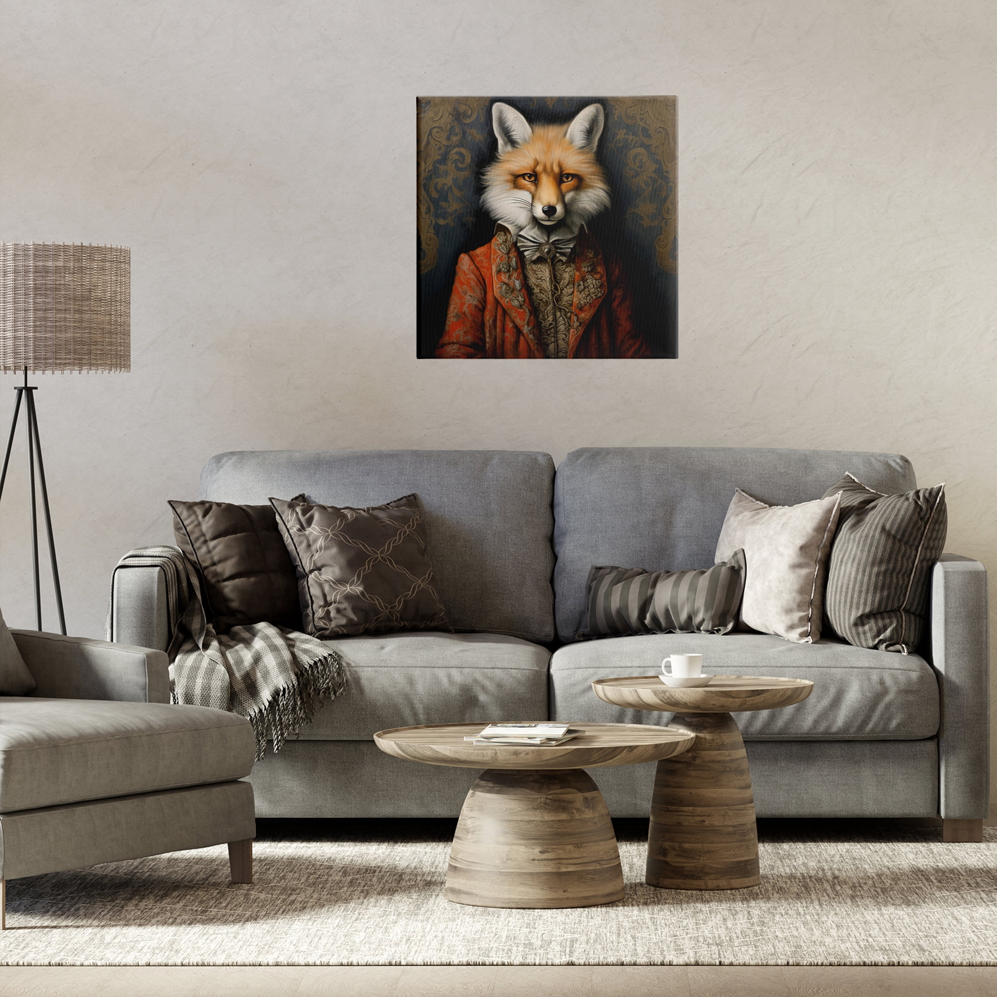 Stupell Industries Mystical Metamorphosis Fox Canvas Wall Art, design by Lazar Studio