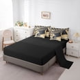 thumbnail image 5 of Manfei Rugby Ball Game 7 Pieces Bedding Comforter Set,Football Sport Theme Full Bedding Set,Brown Black Helmet Fitted Sheet Flat Sheet For Boys Teens,Super Cozy Room Decor Reversible, 5 of 8