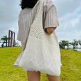 thumbnail image 3 of Kukuzhu Large Knit Tote Bag for Women Stylish Crochet Shoulder Bag Hobo Bag for School Travel, 3 of 5