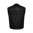 thumbnail image 5 of Dream Apparel Men's Denim & Leather Motorcycle Vest Biker Club Vest For Riding, 5 of 7