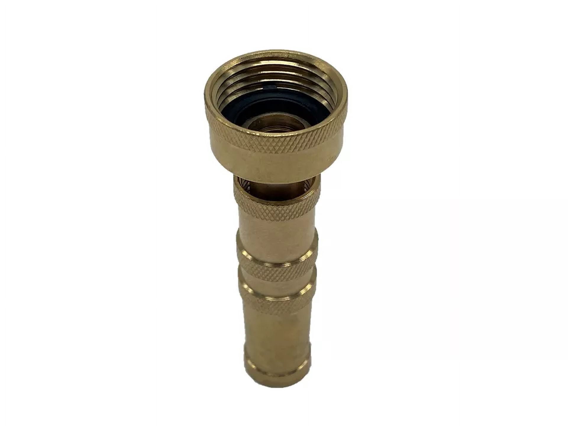 PURELY- Solid Brass Garden Spray Nozzle 4" Adjustable Twist Water Hose Usa Stock 2 Pack