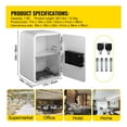 thumbnail image 2 of Fingerprint Locks Safe Deposit Box, 1/1.8 Cubic Feet Secret Hidden Piggy Bank W/ 2 Keys Store Money Use for Home Office ,Strong Secure, 2 of 7