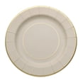 thumbnail image 4 of Balsa Circle 25 Taupe 13" Round Disposable Paper Charger Plates Metallic Trim Party Tableware, 4 of 8