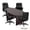 Mahogany Set, variant on GOF 6 Ft. Dark Cherry Conference Table with 4 Luxhide Office Chairs (G11776B) – Premium Meeting Room Set