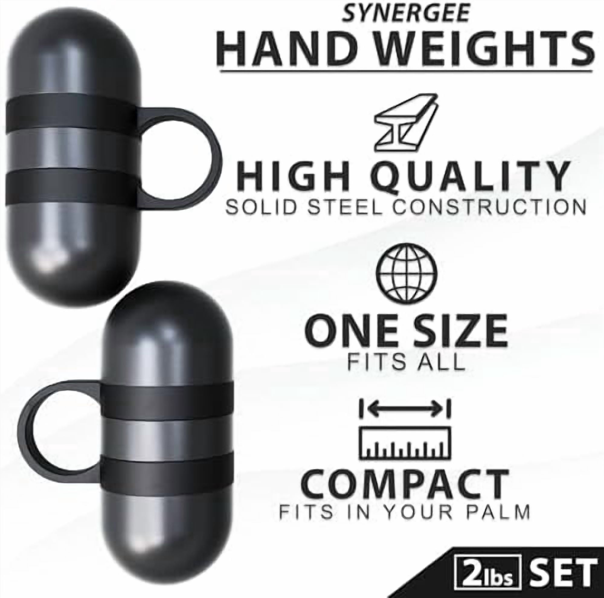 Voylla Cardio Hand Weights. Steel Hand Weights Dumbbell Set with Anti-Slip Silicone Finger Loop for Workout, Fitness, Training for Men and Women. Sold In Pairs. Available in 1lb, 1.5lb and 2lb Sets