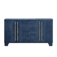 thumbnail image 6 of Hassch 60" Buffet Cabinet with Storage, Accent Cabinet with 4 Doors, Modern Coffee Bar Console Table with Adjustable Shelves for Living Room, Kitchen, Entryway, Antique Navy, 6 of 10