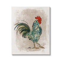 Stupell Speckled Hen Country Bird Animals & Insects Painting Gallery Wrapped Canvas Print Wall Art