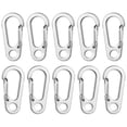 thumbnail image 1 of FESTFENDS 10Pcs Zinc Alloy Carabiner for Keys D Shaped Clips for Friends and Family, 1 of 8