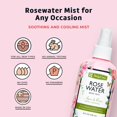 thumbnail image 3 of De La Cruz Rose Water Refill for Spray Skin, Hair and Body Hydrating Face Mist 16 fl oz (473 mL), 3 of 9