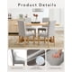 thumbnail image 2 of Elegant dining set: 2 gris fabric sillas con sturdy wood legs - perfect para your dining room, 2 of 8