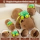 thumbnail image 2 of Peluche de capibara SQEQE con forma de animal de peluche pesado, 35 cm, 0,8 kg, 2 of 9