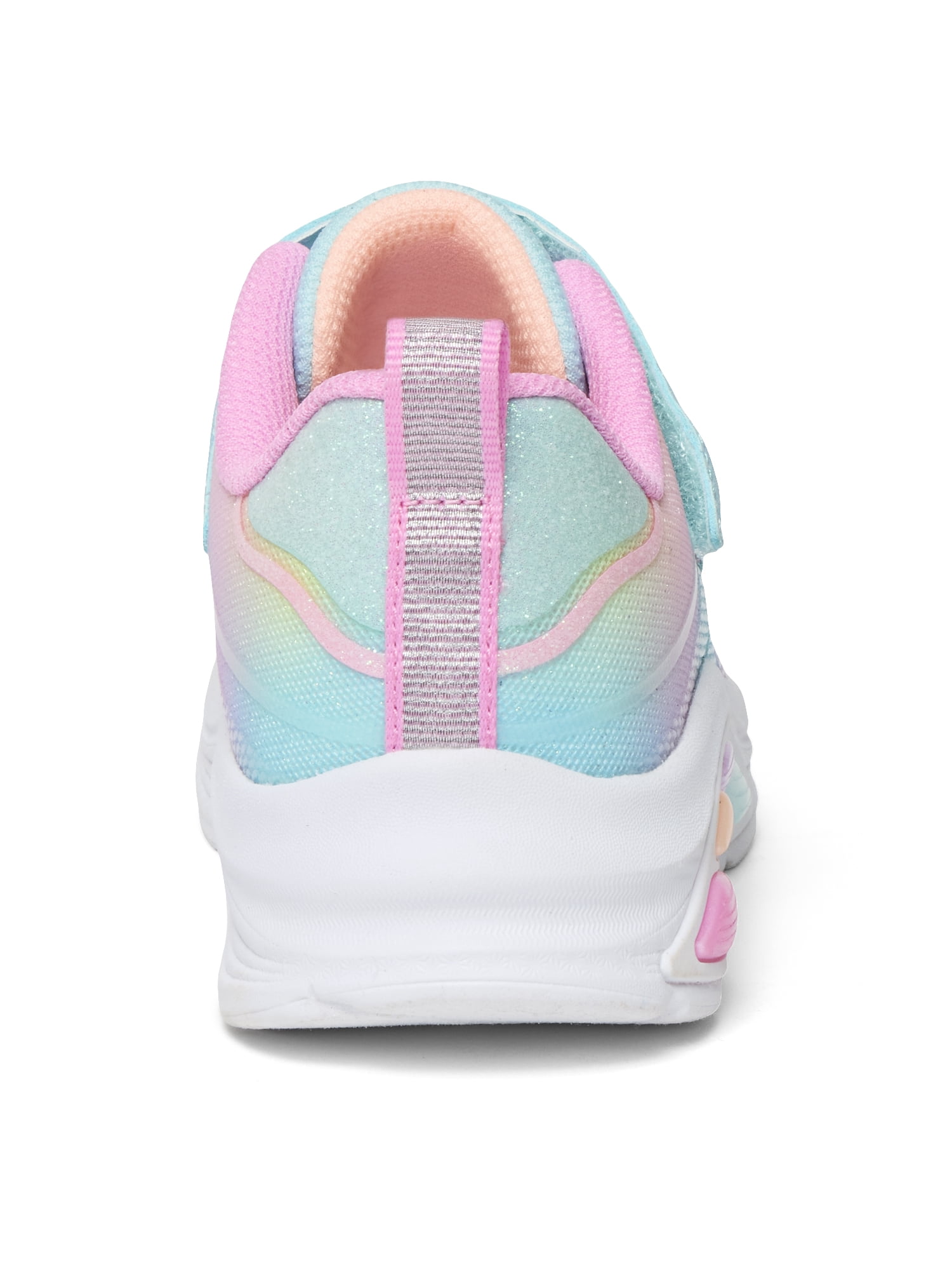 Skechers Girls Rainbow Flash-Light Up Velcro Strap Sneakers