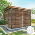 thumbnail image 6 of Outdoor Curtains for Patio Waterproof, Brown Wood Grain Outdoor Privacy Panels Grommet, Retro Farmhouse Wooden Plank Blackout Outside Curtains for Porch/Cabana/Pergola/Gazebo 54"x84", 1 Panel, 6 of 8